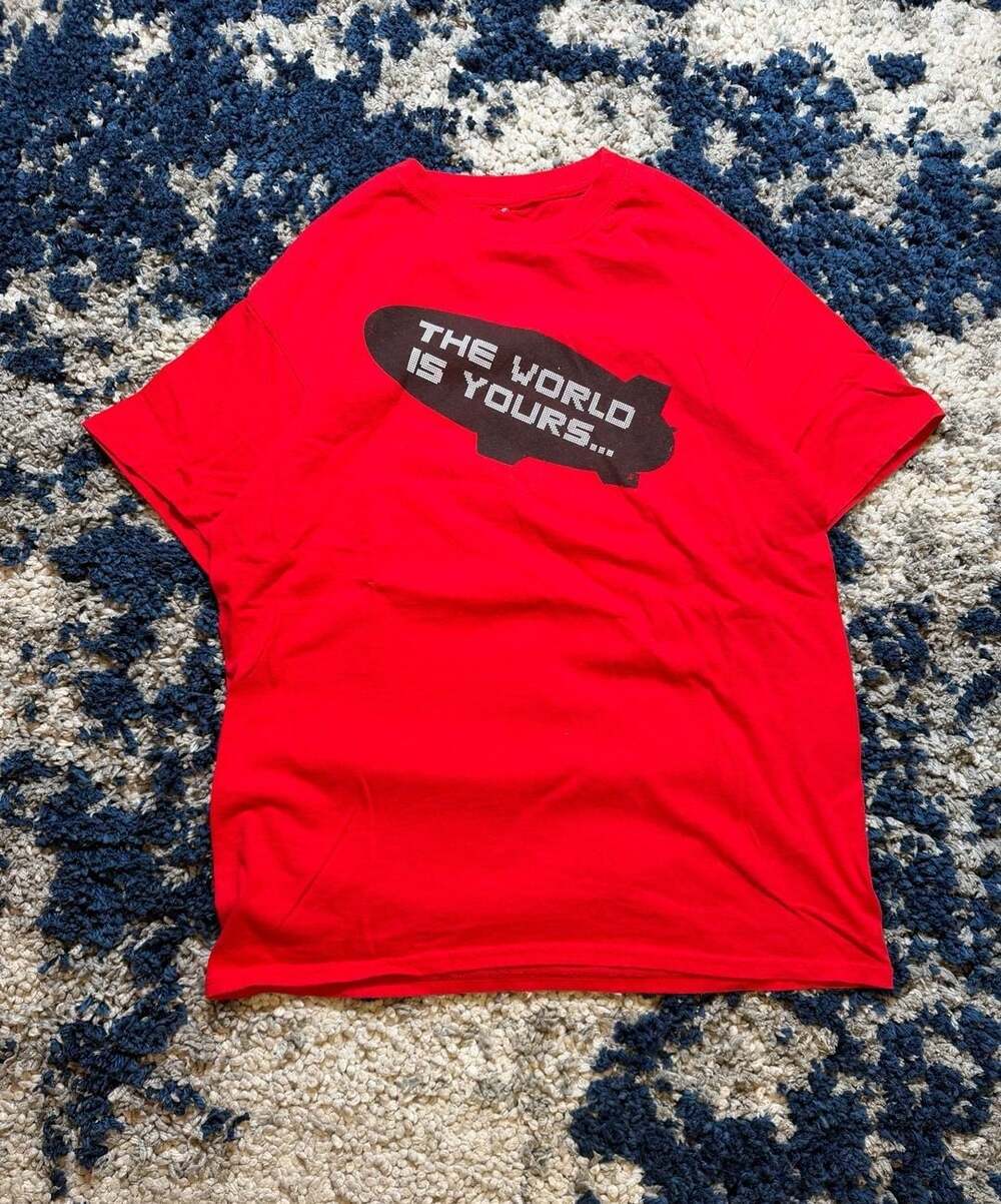 Scarface The World Is Yours Blimp Graphic T-Shirt